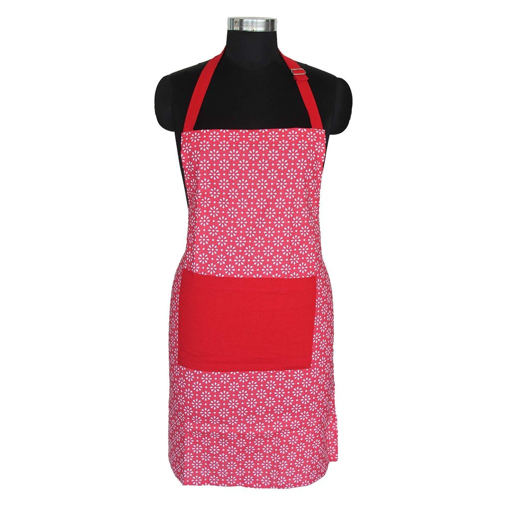 AIRWILL, 100% Cotton Designer Self Designed Bib Apron, Sized 65cm in Width and 80cm in Length with 2 Long Straps on Both Sides and Adjustable Buckle on Top. Pack of 1 pc - Dupattas & Shawls | Buy online on ZillyBuy