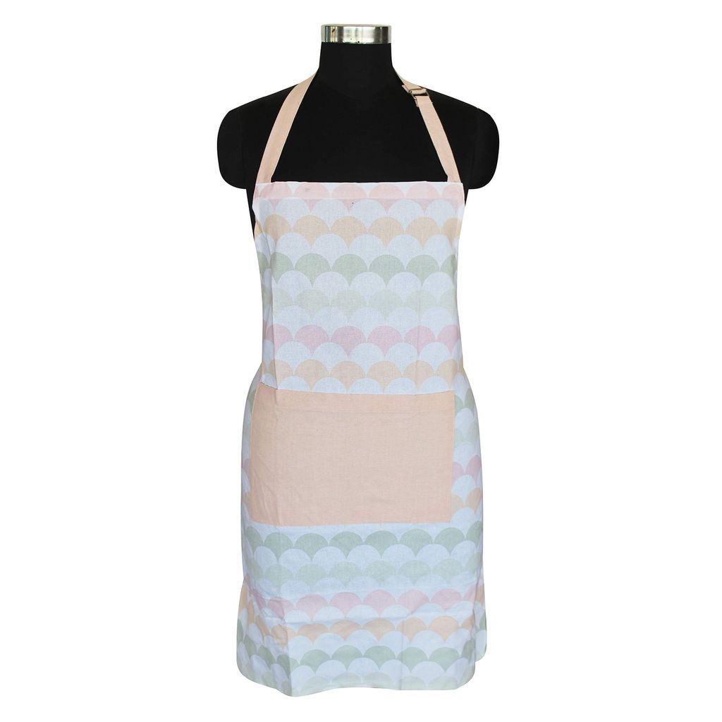 AIRWILL, 100% Cotton Designer Self Designed Bib Apron, Sized 65cm in Width and 80cm in Length with 2 Long Straps on Both Sides and Adjustable Buckle on Top. Pack of 1 pc - Dupattas & Shawls | Buy online on ZillyBuy