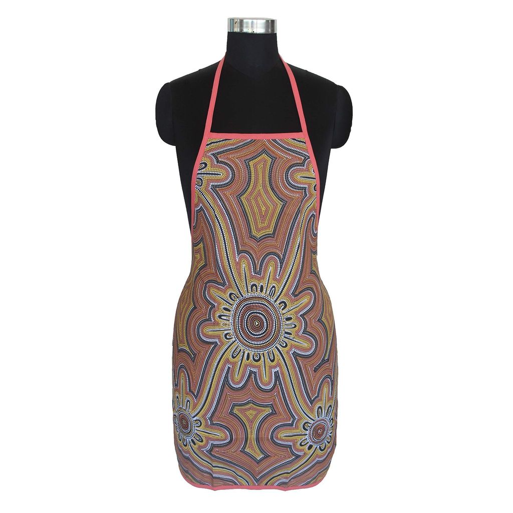 AIRWILL, 100% Cotton Designer Self Designed Bib Apron, Sized 65cm in Width and 80cm in Length with 2 Long Straps on Both Sides and Adjustable Buckle on Top. Pack of 1 pc - Dupattas & Shawls | Buy online on ZillyBuy