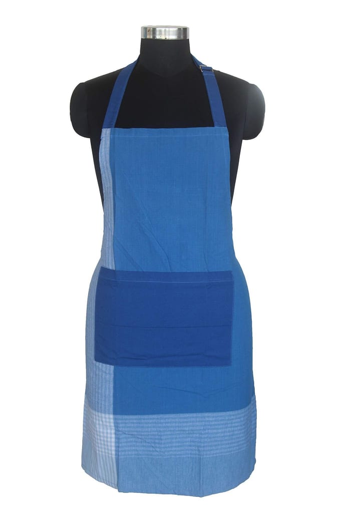 AIRWILL, 100% Cotton Designer Self Designed Bib Apron, Sized 65cm in Width and 80cm in Length with 2 Long Straps on Both Sides and Adjustable Buckle on Top. Pack of 1 pc