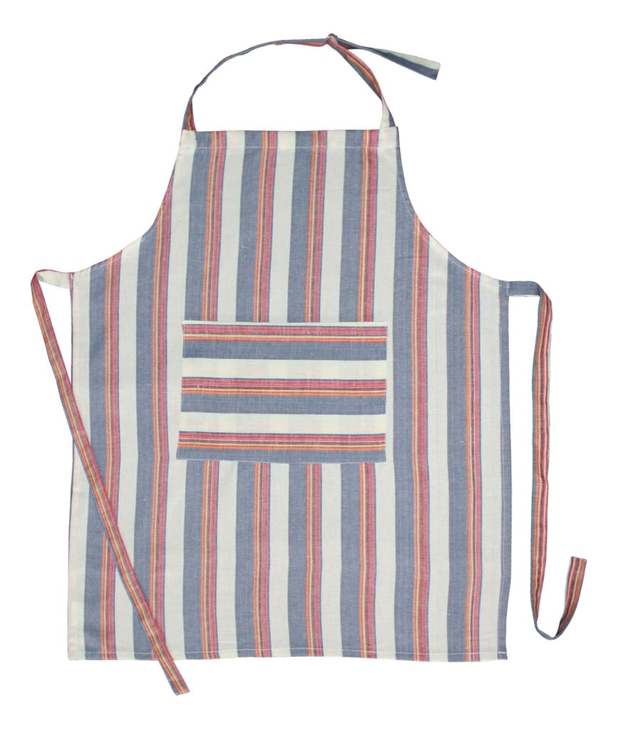 AIRWILL, 100% Cotton Designer Aprons, Sized 65cm in Width & 80cm in Length with 1 Center Pocket, Adjustable Buckle on Top and 2 Long Ties on Both 2 Sides. Pack of 1 piece