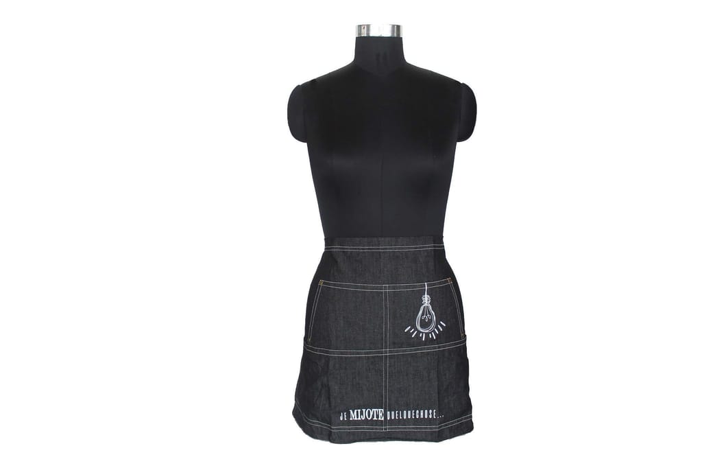 Airwill, 100% Cotton Designer Self Designed Bib Apron, Sized 65cm in Width and 80cm in Length with 2 Long Straps on Both Sides and Adjustable Buckle on Top. Pack of 1 pc - Dupattas & Shawls | Buy online on ZillyBuy