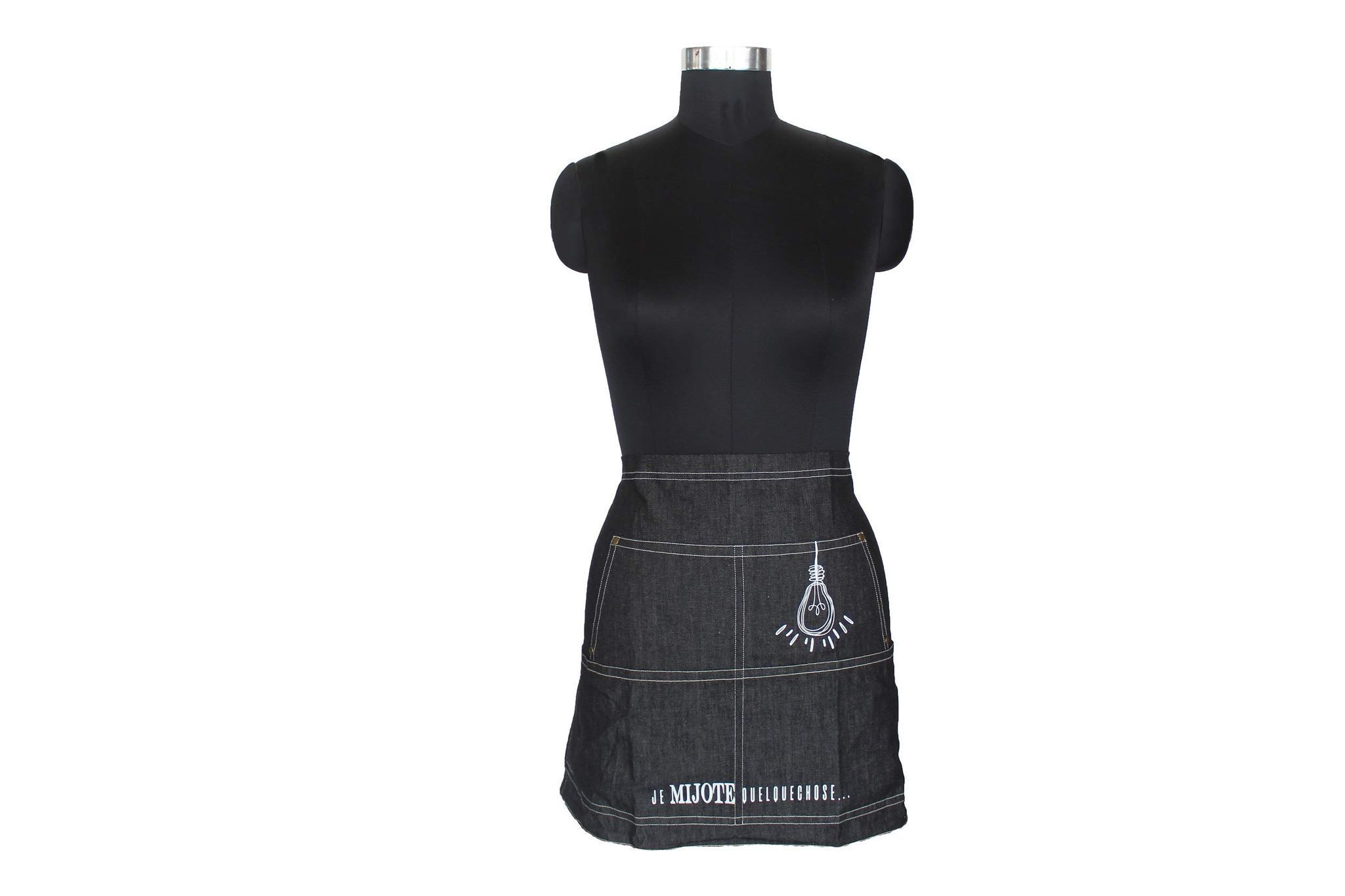 Airwill, 100% Cotton Designer Self Designed Bib Apron, Sized 65cm in Width and 80cm in Length with 2 Long Straps on Both Sides and Adjustable Buckle on Top. Pack of 1 pc