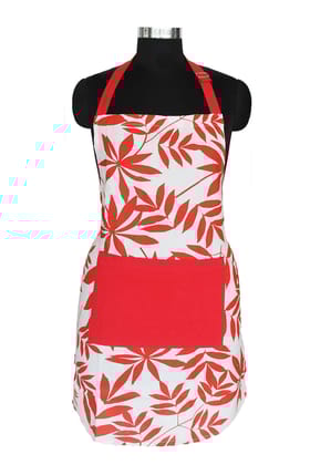 AIRWILL, 100% Cotton Designer Self Designed Bib Apron, Sized 65cm in Width and 80cm in Length with 2 Long Straps on Both Sides and Adjustable Buckle on Top. Pack of 1 pc