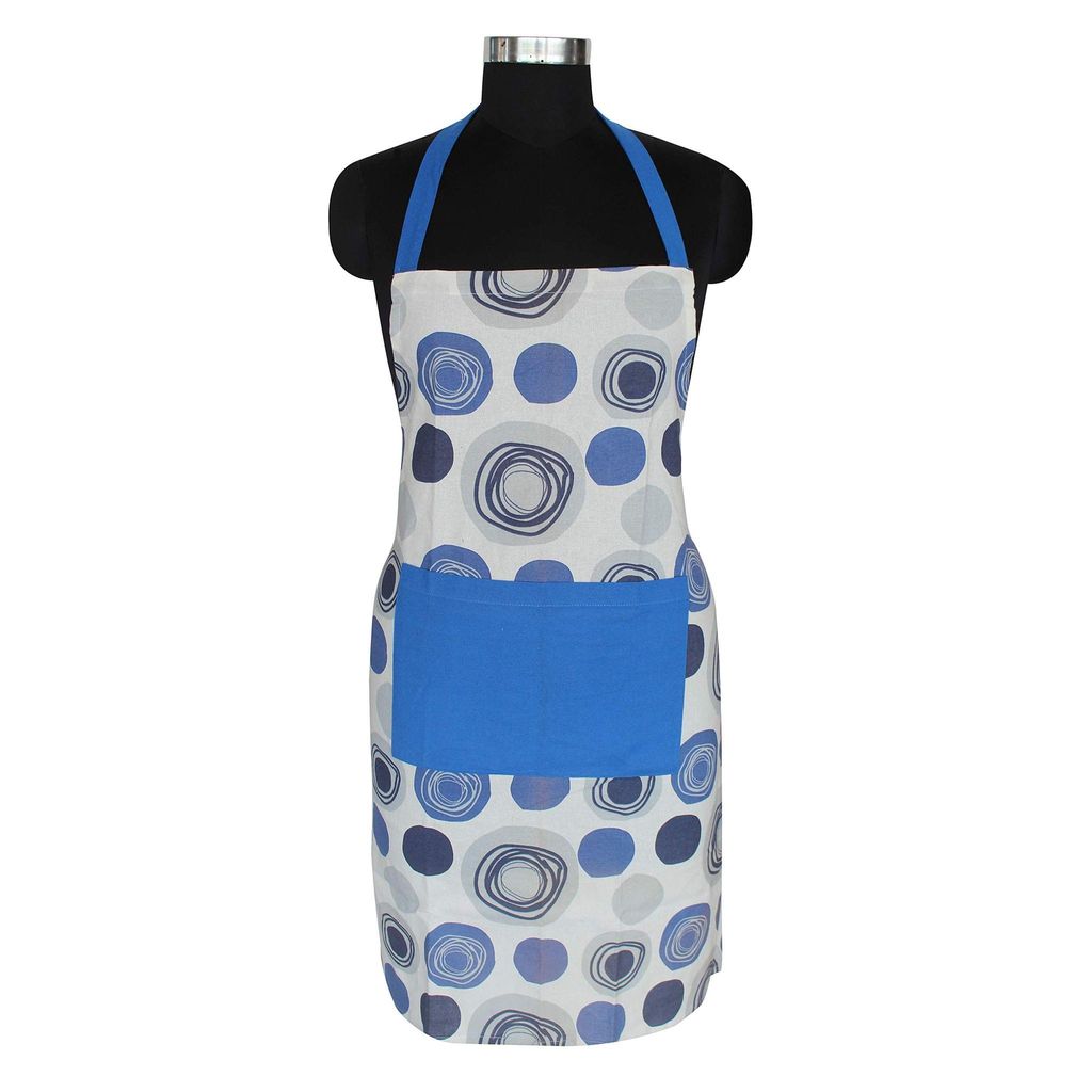 AIRWILL, 100% Cotton Designer Self Designed Bib Apron, Sized 65cm in Width and 80cm in Length with 2 Long Straps on Both Sides and Adjustable Buckle on Top. Pack of 1 pc - Dupattas & Shawls | Buy online on ZillyBuy