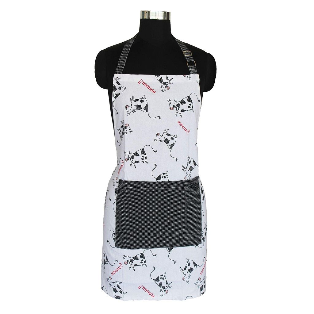 AIRWILL, 100% Cotton Designer Self Designed Bib Apron, Sized 65cm in Width and 80cm in Length with 2 Long Straps on Both Sides and Adjustable Buckle on Top. Pack of 1 pc - Dupattas & Shawls | Buy online on ZillyBuy