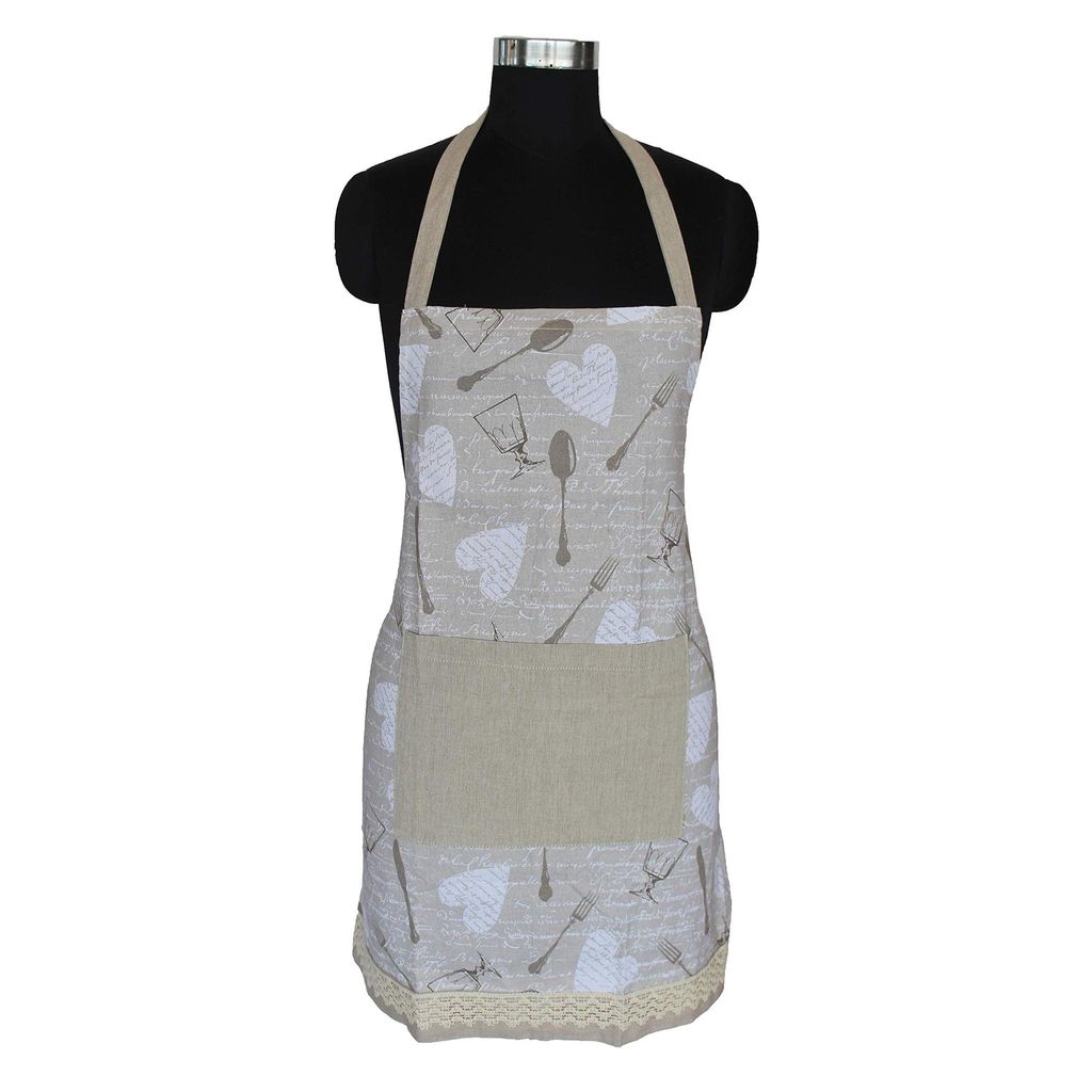 Airwill, 100% Cotton Designer Self Designed Bib Apron, Sized 65cm in Width and 80cm in Length with 2 Long Straps on Both Sides and Adjustable Buckle on Top. Pack of 1 pc - Dupattas & Shawls | Buy online on ZillyBuy