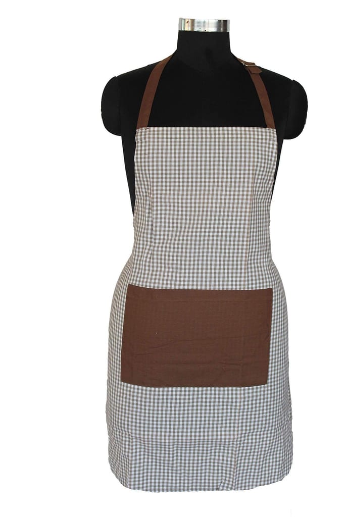 AIRWILL, 100% Cotton Designer Self Designed Bib Apron, Sized 65cm in Width and 80cm in Length with 2 Long Straps on Both Sides and Adjustable Buckle on Top. Pack of 1 pc - Dupattas & Shawls | Buy online on ZillyBuy