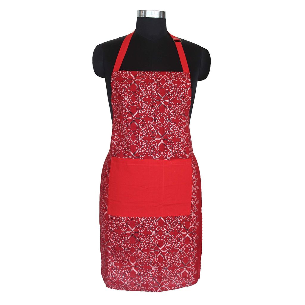 Airwill, 100% Cotton Designer Self Designed Bib Apron, Sized 65cm in Width and 80cm in Length with 2 Long Straps on Both Sides and Adjustable Buckle on Top. Pack of 1 pc - Dupattas & Shawls | Buy online on ZillyBuy