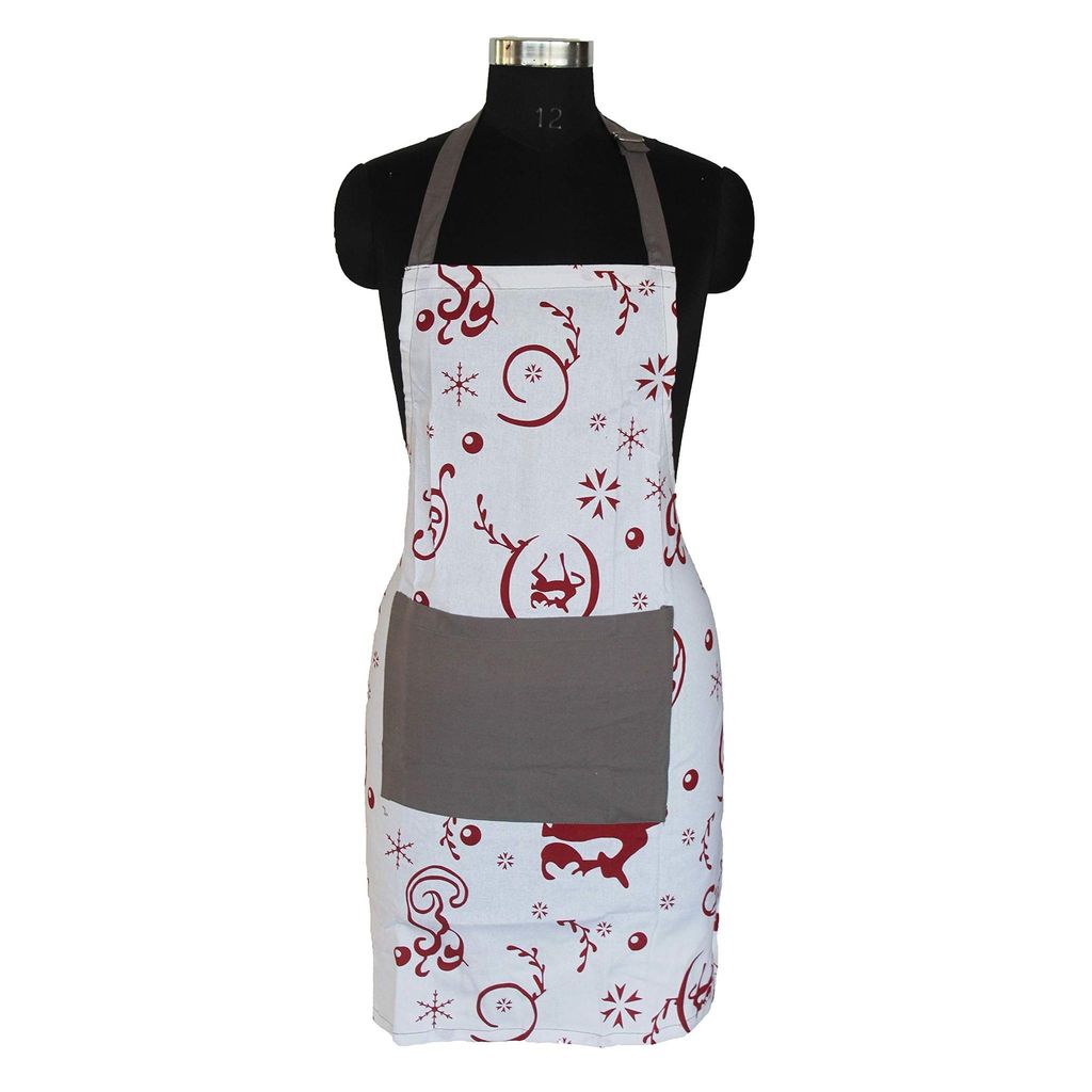 AIRWILL, 100% Cotton Designer Self Designed Bib Apron, Sized 65cm in Width and 80cm in Length with 2 Long Straps on Both Sides and Adjustable Buckle on Top. Pack of 1 pc - Dupattas & Shawls | Buy online on ZillyBuy