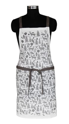 AIRWILL Branded 100% Cotton Kitchen Aprons Pack of 1 piece