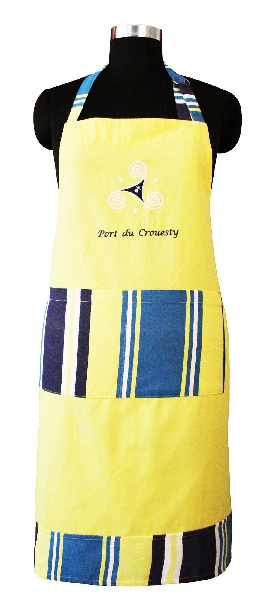 AIRWILL, 100% Cotton Designer Weaved Aprons, with 1 Center Pocket, Adjustable Buckle on Top and 2 Long Ties On Both 2 Sides. Pack of 1 piece