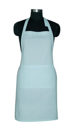 AIRWILL, 100% Cotton Designer Printed Aprons, Sized 65cm in Width & 80cm in Length with 1 Center Pocket, Adjustable Buckle on Top and 2 Long Ties on Both 2 Sides. Pack of 1 piece