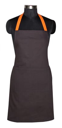 AIRWILL, 100% Cotton Designer Solid Aprons, Sized 65cm in Width & 80cm in Length with 1 Center Pocket, Adjustable Buckle on Top and 2 Long Ties on Both 2 Sides. Pack of 1 piece