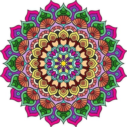 APM Rangoli Transparent Tile Sticker 18X18 INCHES (T14)