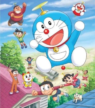 APM Kids Cartoon Wall Sticker Fully Waterproof Vinyl Sticker self Adhesive for Living Room, Bedroom, Office, Kids Room 12X18 inches (C18) (DR19)