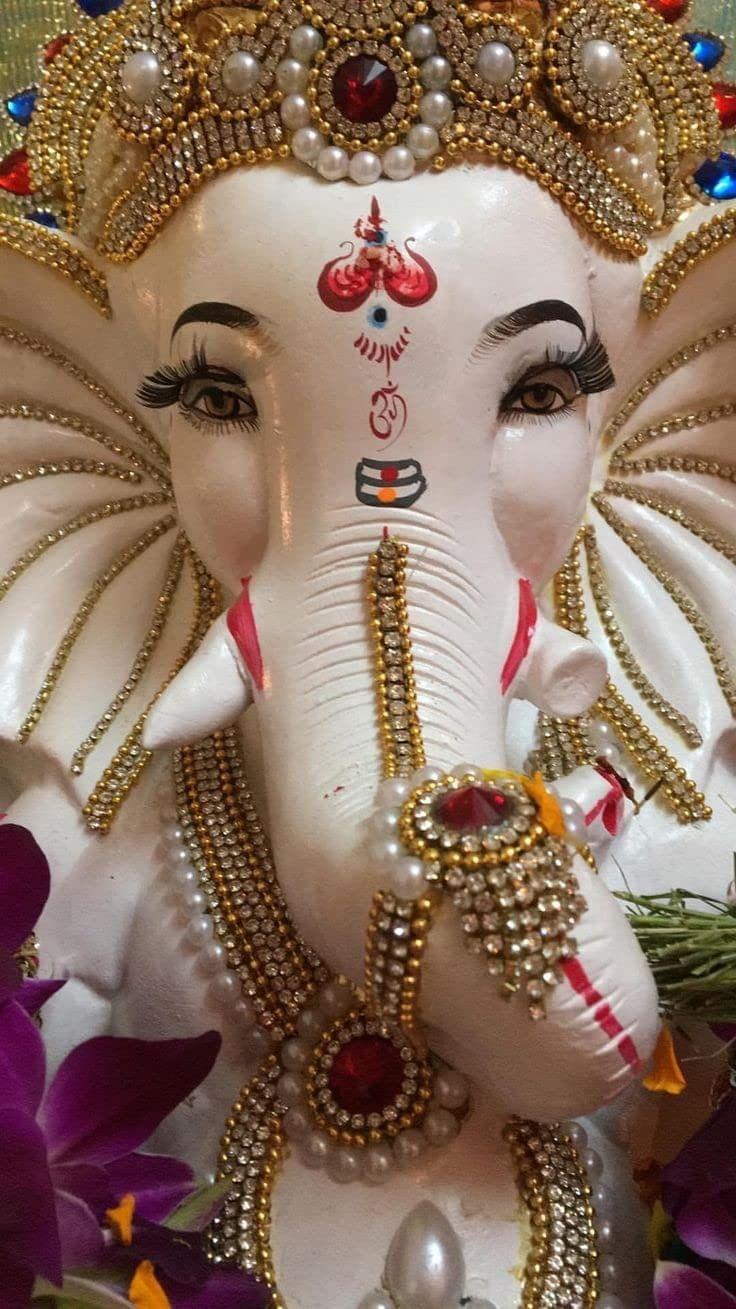 APM Ganpati Wall Sticker/Ganpati Bappa Fully Waterproof Vinyl Sticker self Adhesive for Living Room, Bedroom, Office, Kids Room 12X18 inches (G10)