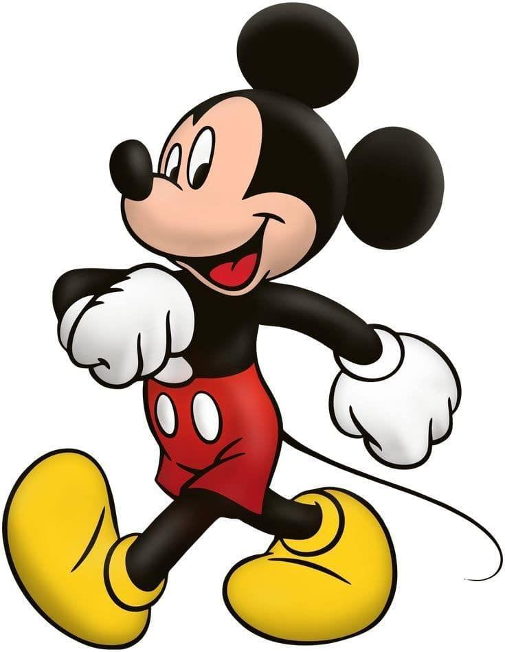 APM Kids Mickey Mouse Cartoon Wall Sticker Fully Waterproof Vinyl Sticker self Adhesive for Living Room, Bedroom, Office, Kids Room 12X18 inches (MM9)