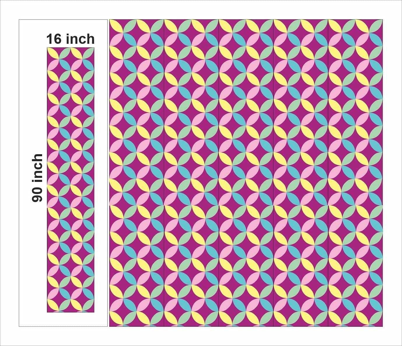 APM Wallpaper Sticker Self Adhesive Wall Sticker for Home Decor, Living Room, Bedroom, Hall, Kids Room, Play Room (PVC Vinyl, Water Proof 20 sq.ft)16x90 Inches Each Strip? (WS03)