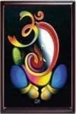 APM GANPATI PHOTO FRAME (.75inch) Wall Mount Laminated Digital Print 12x18 Inches (F6)