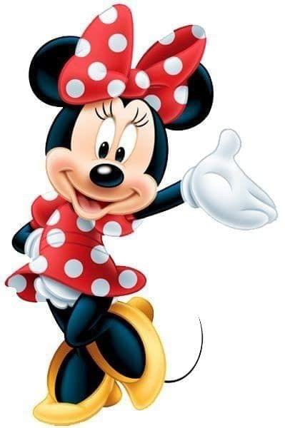 APM Minnie Mouse Wall Sticker Fully Waterproof Vinyl Sticker self Adhesive for Living Room, Bedroom, Office, Kids Room 12X18 inches (M6)