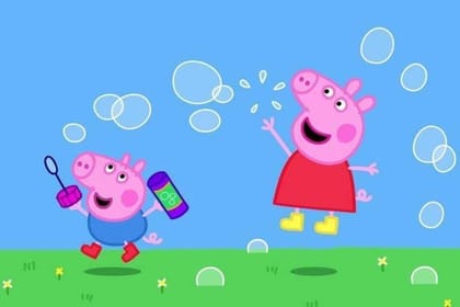 APM Peppa Pig Wall Sticker Fully Waterproof Vinyl Sticker self Adhesive for Living Room, Bedroom, Office, Kids Room 12X18 inches (PPC16) (AP10)