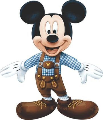 APM Kids Mickey Mouse Cartoon Wall Sticker Fully Waterproof Vinyl Sticker self Adhesive for Living Room, Bedroom, Office, Kids Room 12X18 inches (MM19)