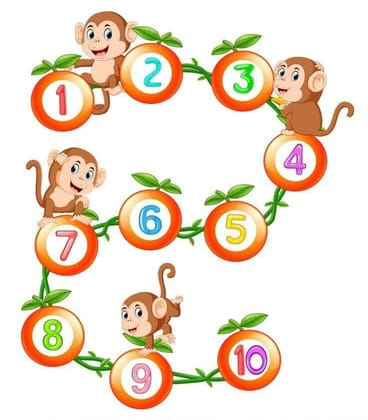 Kids Learning & Education Printed Sticker on 5 mm Thick Foam Sheet in Size12x18 inch (KL6)