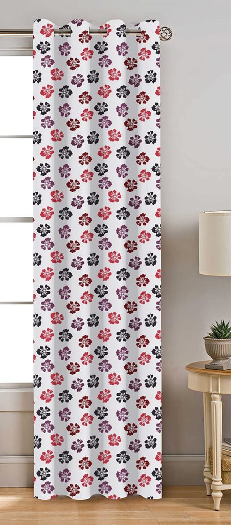AIRWILL, Cotton Indian Designed Flower Floral Pattern Door - 4x7ft Curtains - (Pack of 1 pc) - Multicolor - Flowers | Buy online on ZillyBuy
