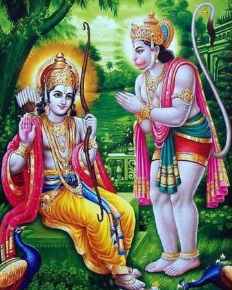 APM Hanuman JI Wall Sticker Fully Waterproof Vinyl Sticker self Adhesive for Living Room, Bedroom, Office, Kids Room 12X18 inches (H22)