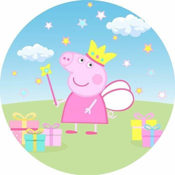 APM Peppa Pig Wall Sticker Fully Waterproof Vinyl Sticker self Adhesive for Living Room, Bedroom, Office, Kids Room 12X18 inches (PPC9) (AP13)