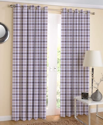 AIRWILL, 100% Cotton Designer Window Curtains, Sized 4ft in Width and 5ft in Length. Pack of 2 Pieces