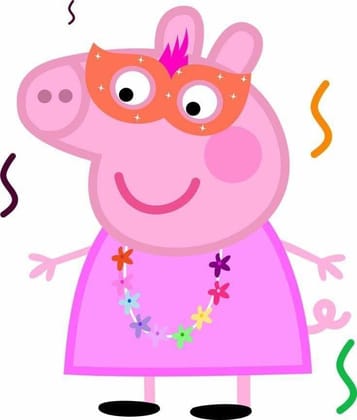 APM Peppa Pig Wall Sticker Fully Waterproof Vinyl Sticker self Adhesive for Living Room, Bedroom, Office, Kids Room 12X18 inches (PPC16) (PPC3)