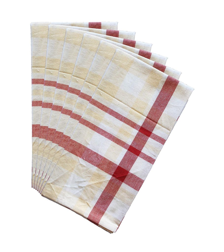 AIRWILL, 100% Cotton Kitchen Towels, Pack of 6 pcs - Towels | Buy online on ZillyBuy