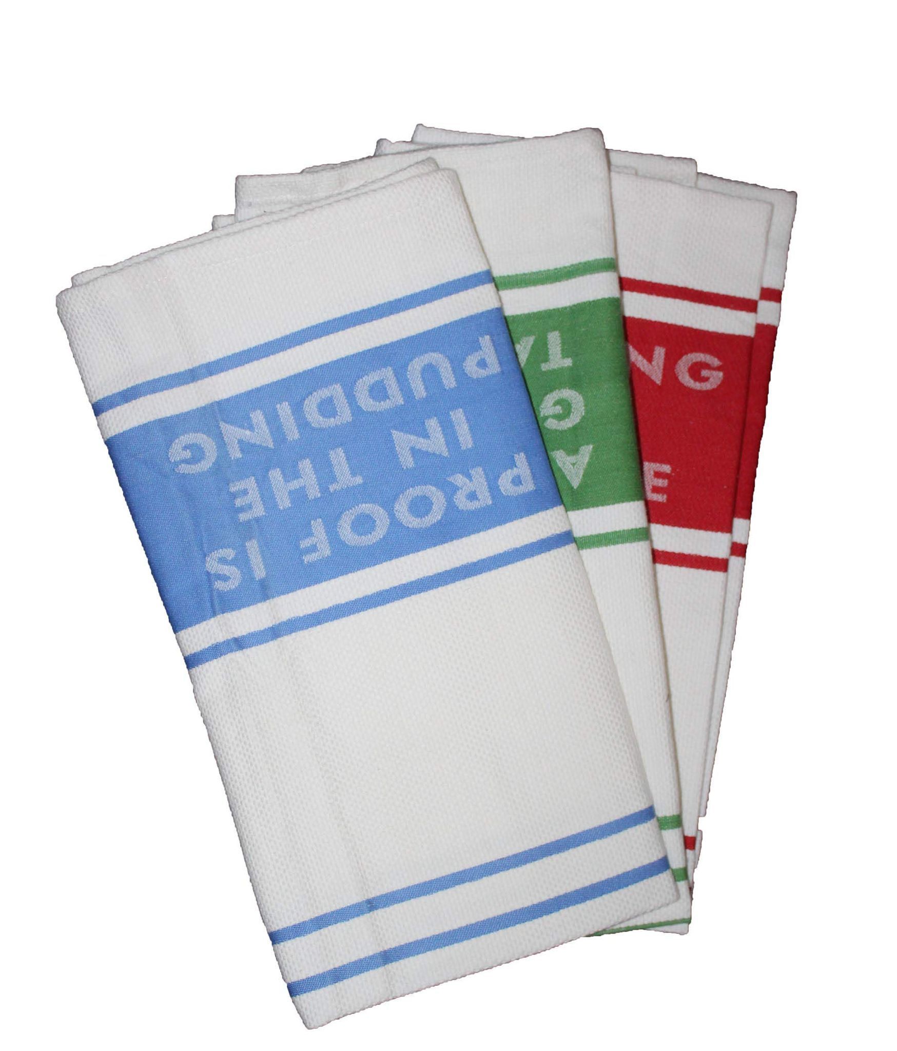 AIRWILL, 100% Cotton Kitchen Towels, Pack of 3 pcs