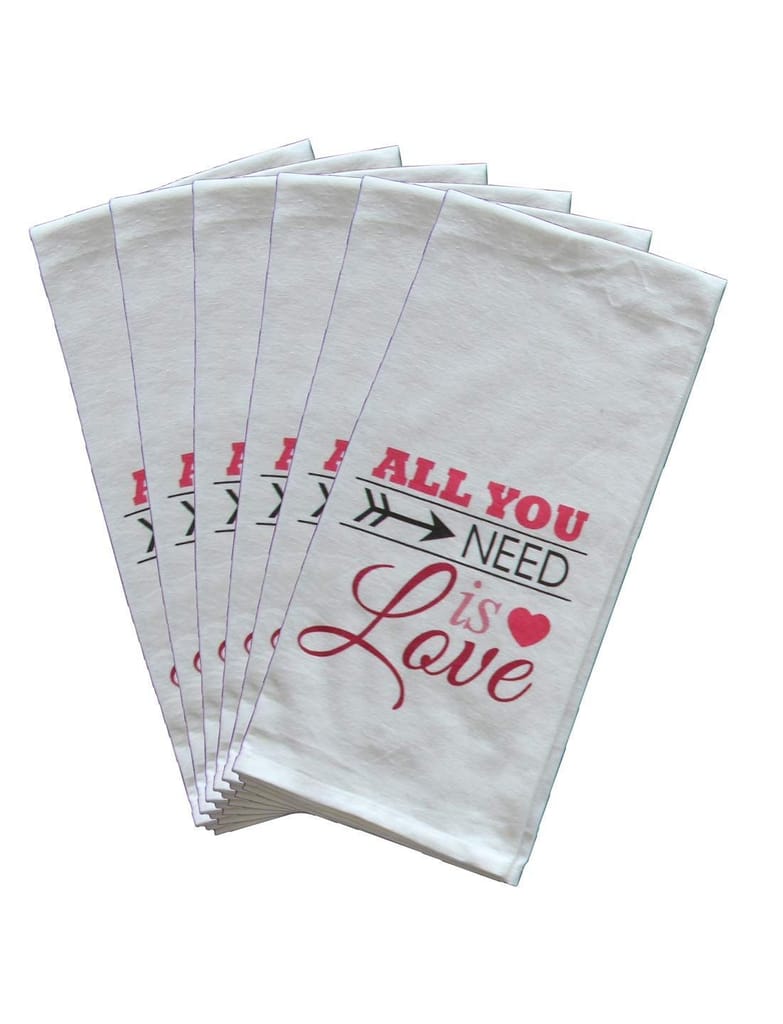 AIRWILL, 100% Cotton Kitchen Towels, Pack of 6 pcs