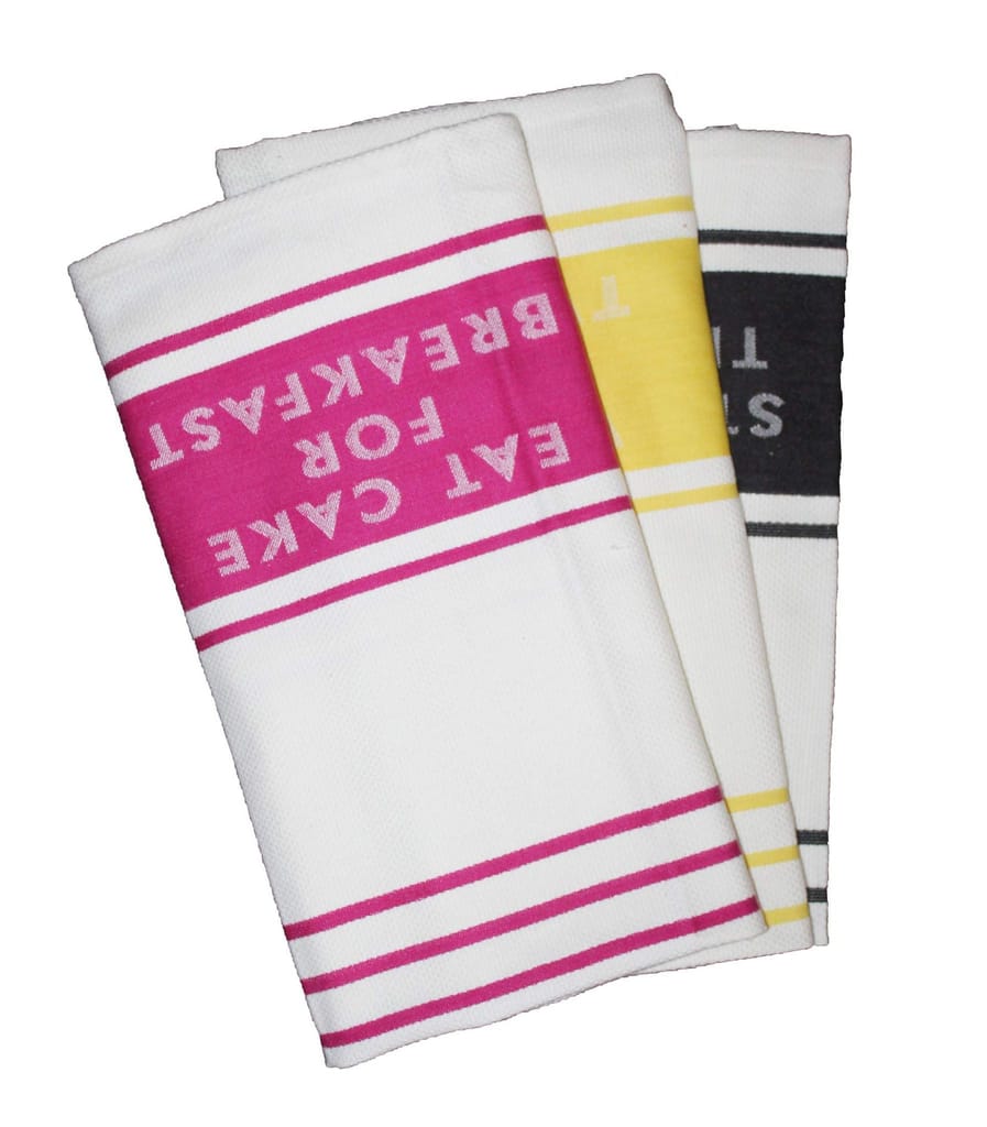 AIRWILL, 100% Cotton Kitchen Towels, Pack of 3 pcs