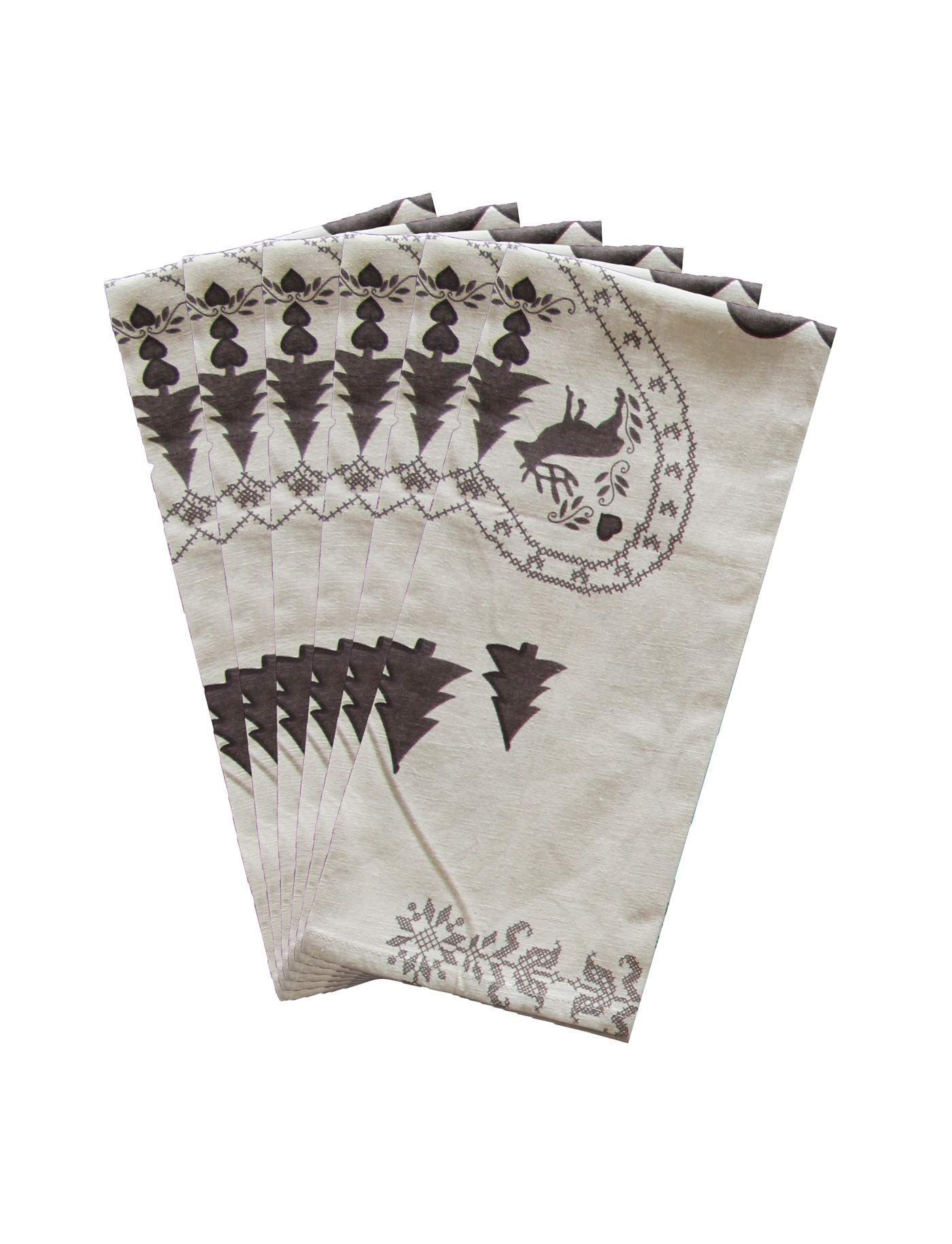 AIRWILL, 100% Cotton Kitchen Towels, Pack of 6 pcs