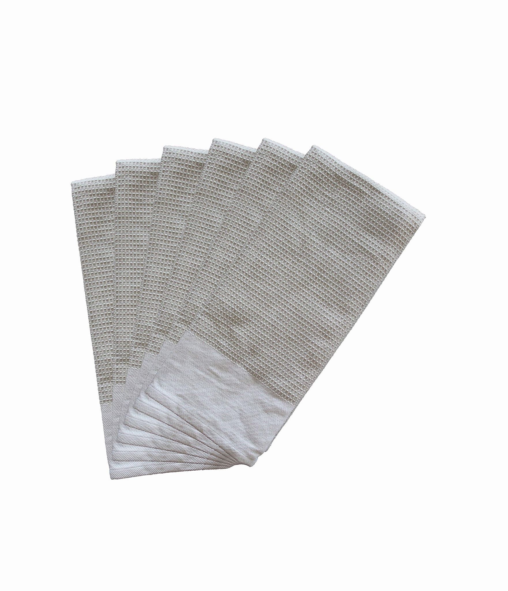 AIRWILL, 100% Cotton Kitchen Towels, Pack of 6 pcs