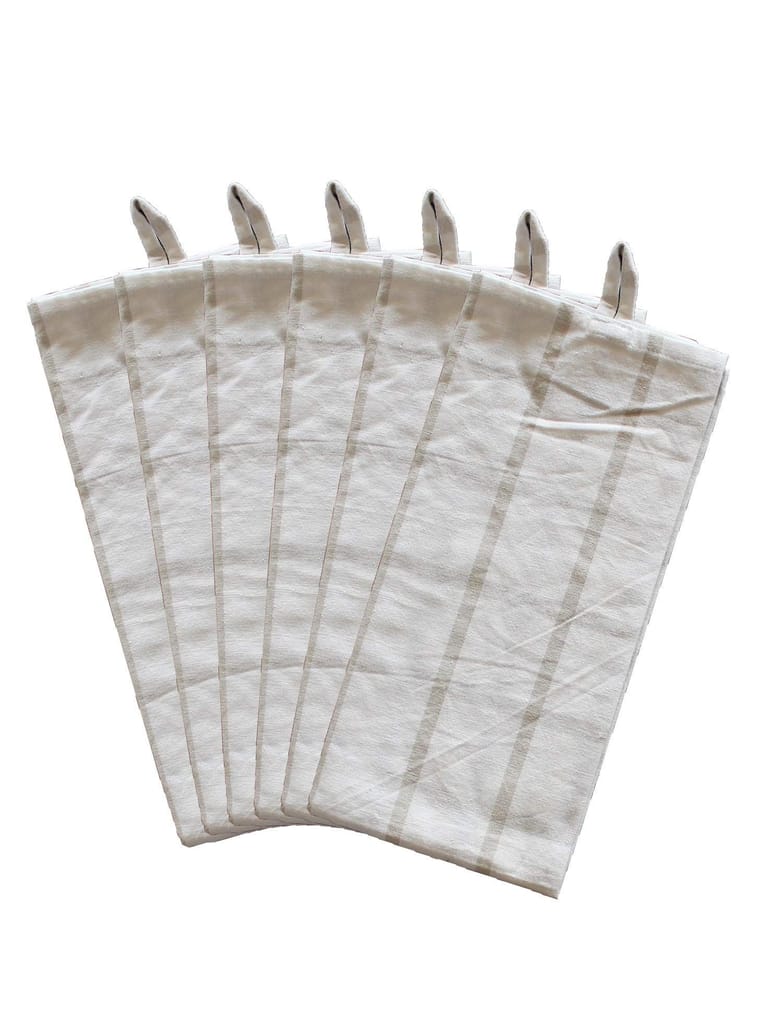 AIRWILL, 100% Cotton Kitchen Towels, Pack of 6 pcs