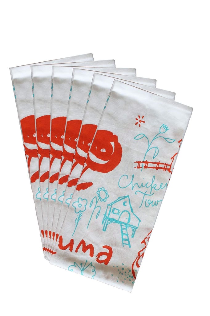 AIRWILL, 100% Cotton Kitchen Towels, Pack of 6 pcs - Towels | Buy online on ZillyBuy