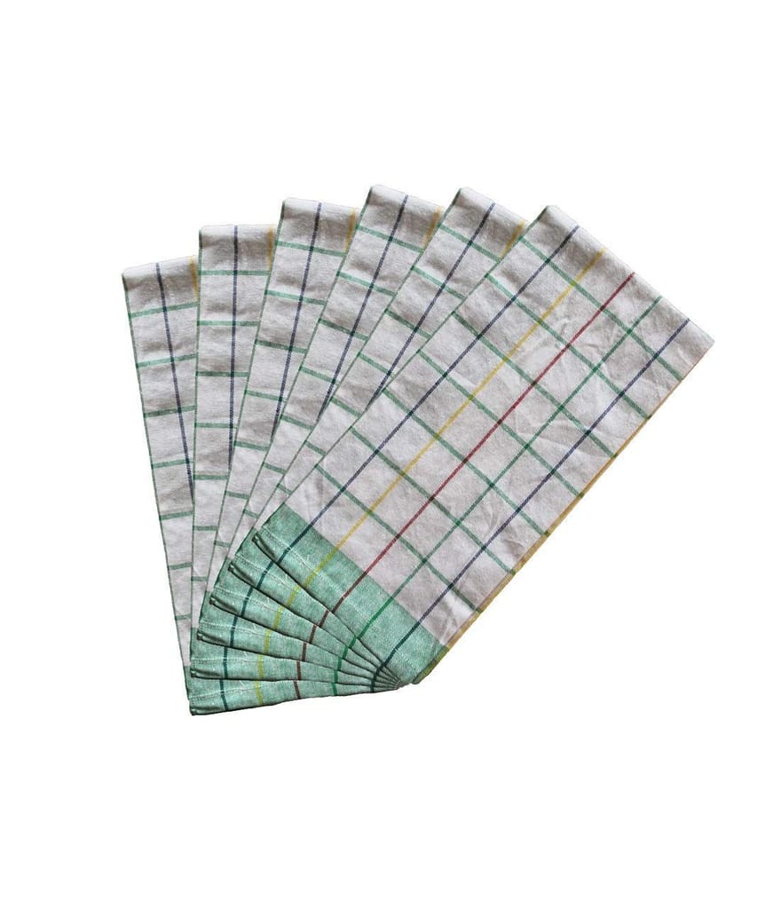 AIRWILL, 100% Cotton Kitchen Towels, Pack of 6 pcs - Towels | Buy online on ZillyBuy