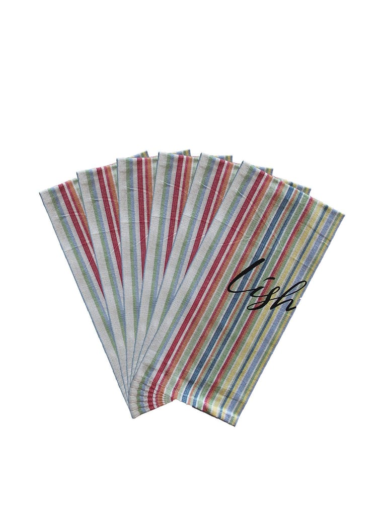 AIRWILL, 100% Cotton Kitchen Towels, Pack of 6 pcs