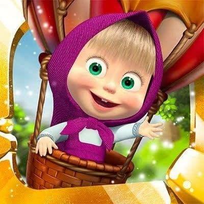 APM Masha Cartoon Wall Sticker Fully Waterproof Vinyl Sticker self Adhesive for Living Room, Bedroom, Office, Kids Room 12X18 inches (S2)