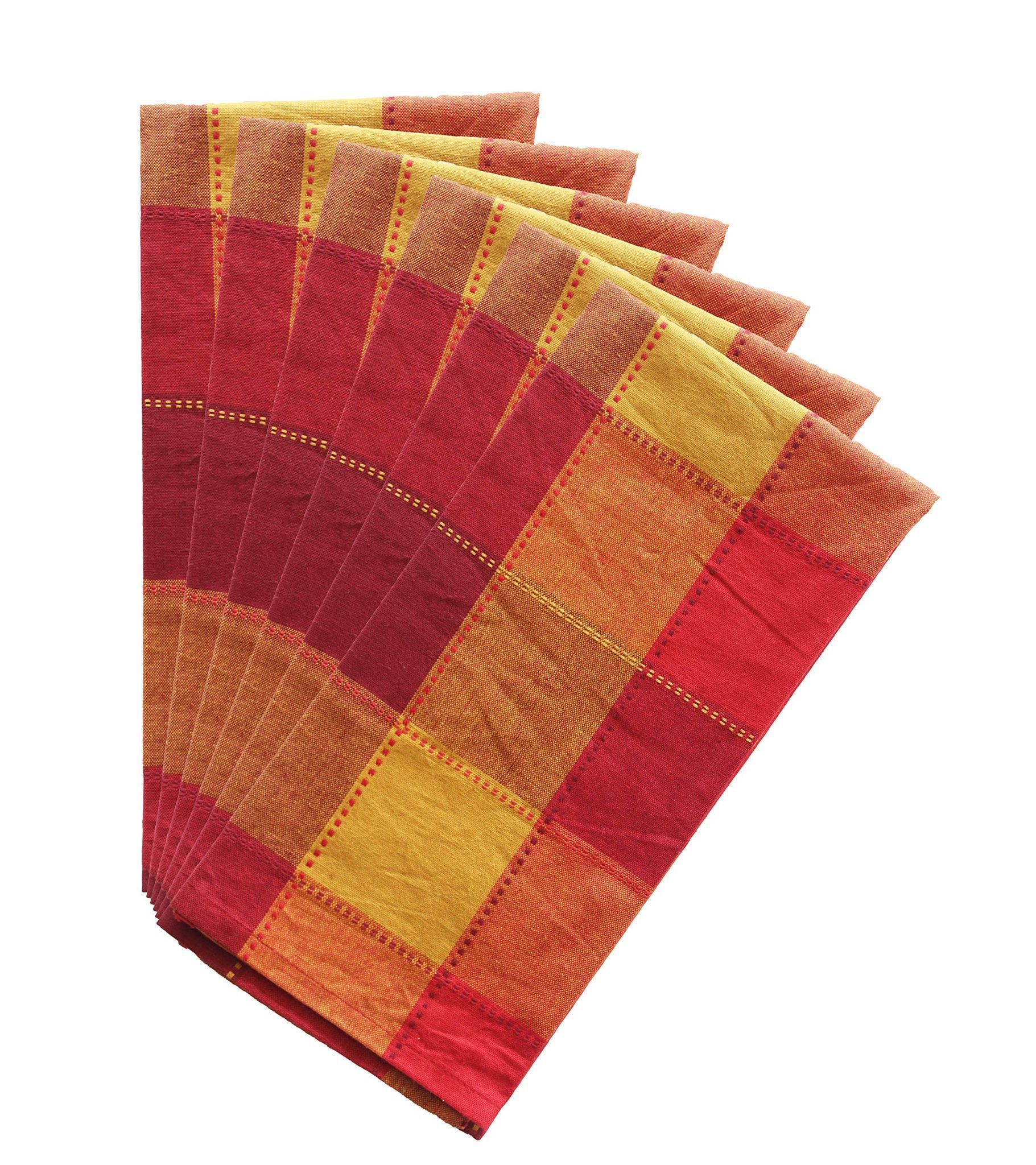 AIRWILL, 100% Cotton Kitchen Towels, Pack of 6 pcs