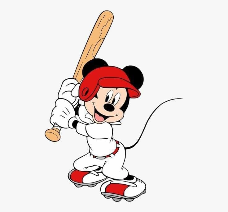 APM Mickey Mouse Laminated Wall Sticker for Kids 12X18 Inches (M4)