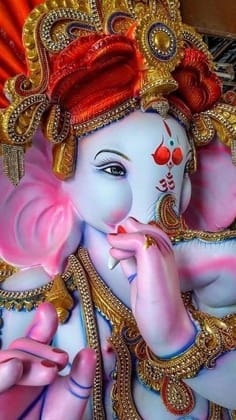 APM Ganpati Wall Sticker/Ganpati Bappa Fully Waterproof Vinyl Sticker self Adhesive for Living Room, Bedroom, Office, Kids Room 12X18 inches (G1)