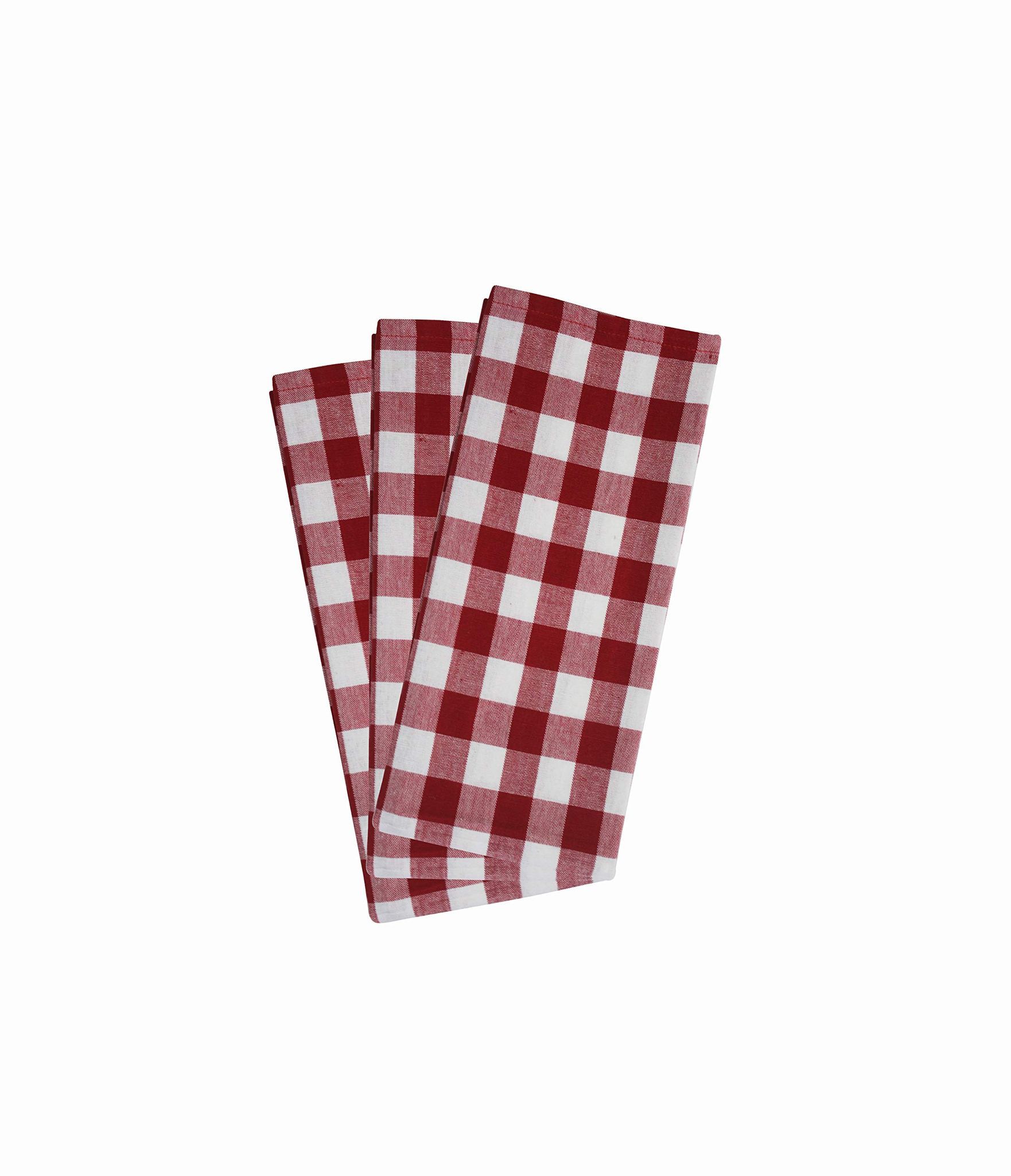 AIRWILL Cotton Kitchen Towels, Dishcloths, Wiping Cloths (Pack of 3 pcs)