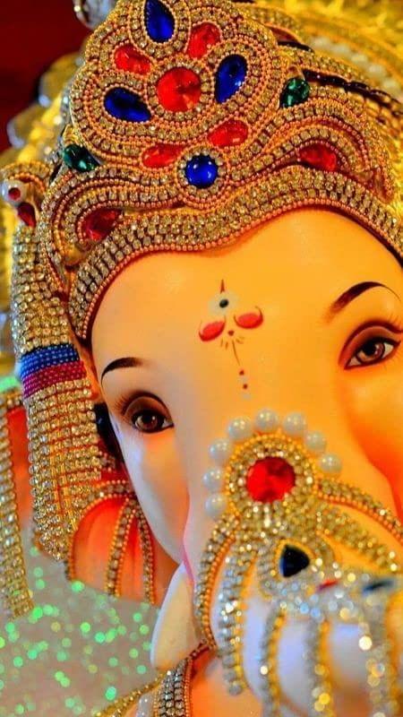 APM Ganpati Wall Sticker/Ganpati Bappa Fully Waterproof Vinyl Sticker self Adhesive for Living Room, Bedroom, Office, Kids Room 12X18 inches (G8)