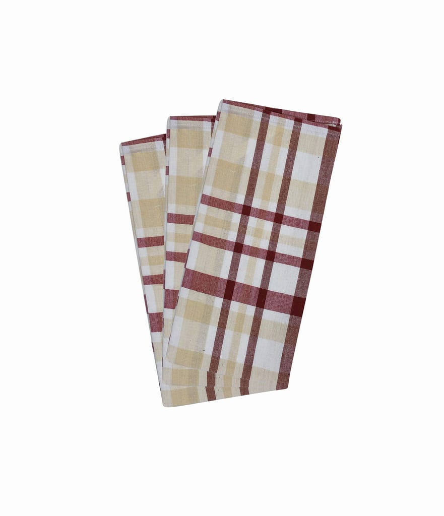 AIRWILL Cotton Kitchen Towels, Dishcloths, Wiping Cloths (Pack of 3 pcs)